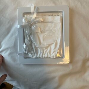 White Embroidered Baby Bonnet